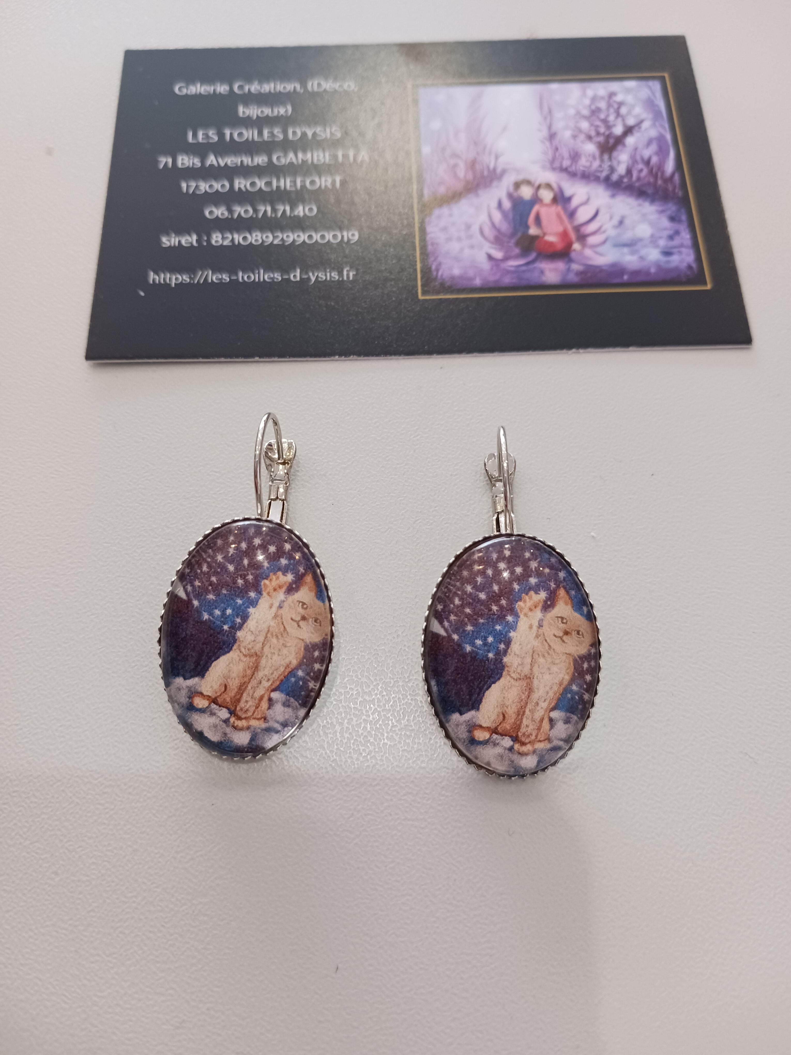 bijoux chat et étoiles