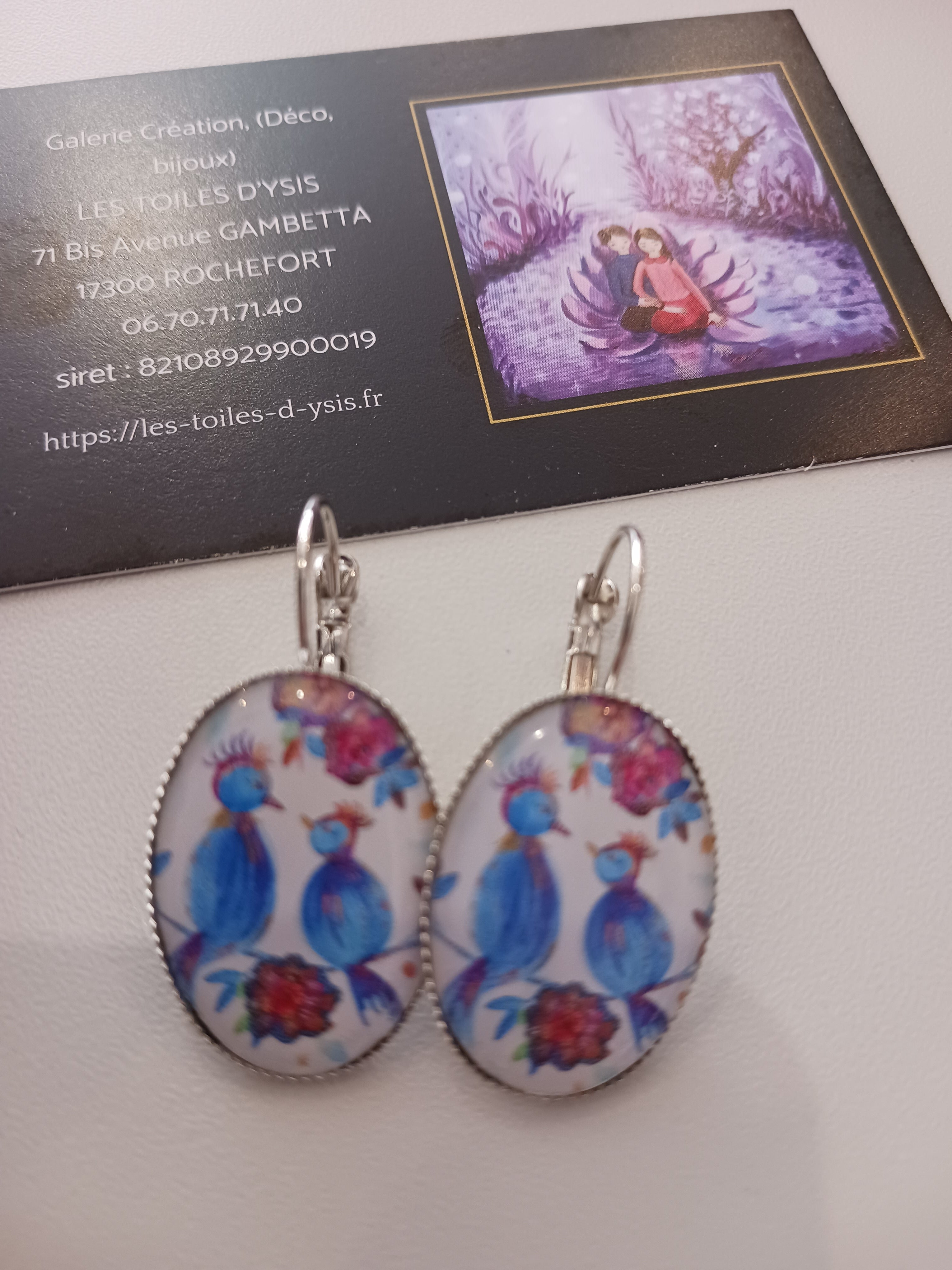 boucles maman et bébé oiseaux