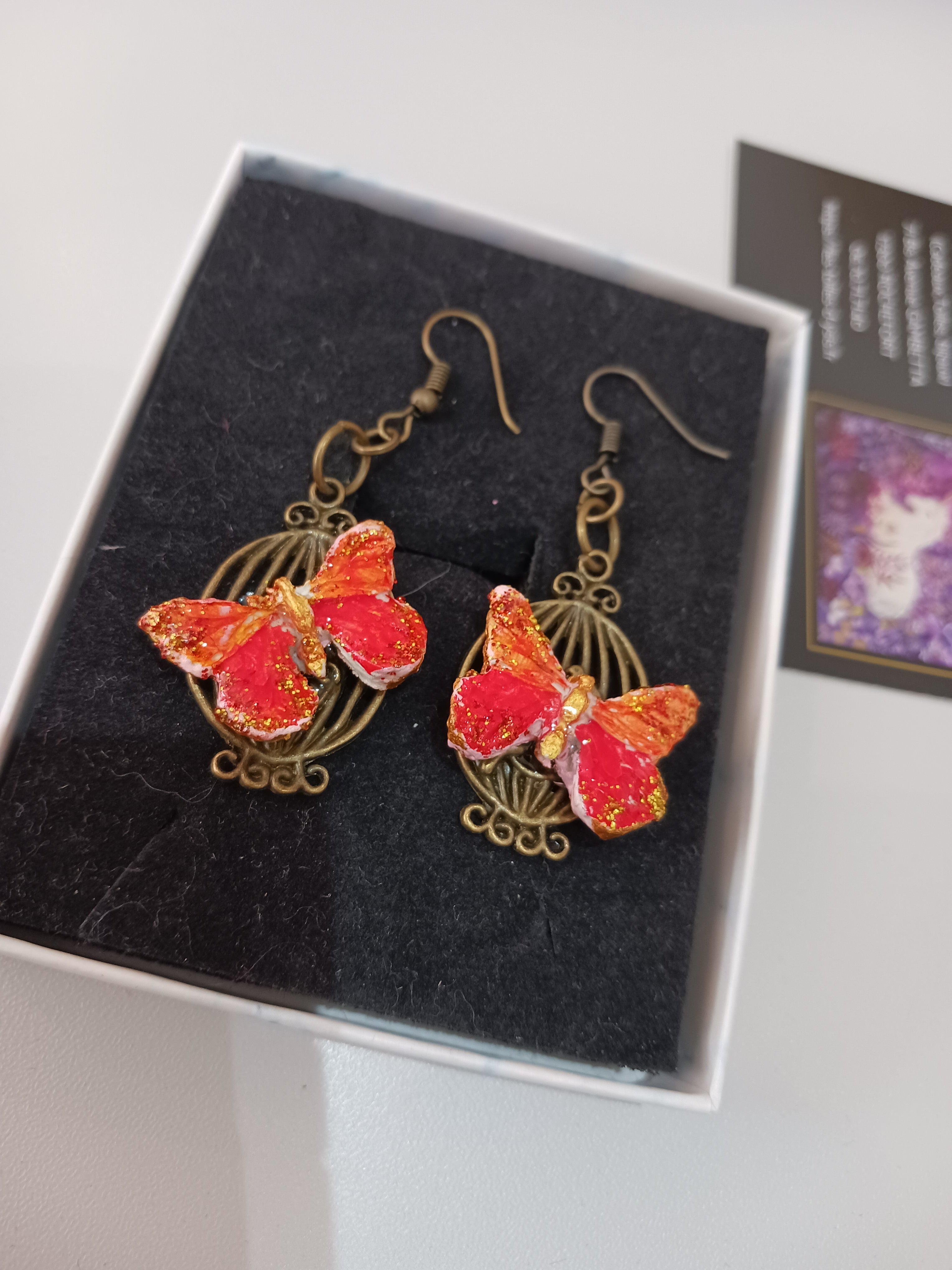 papillons orangés