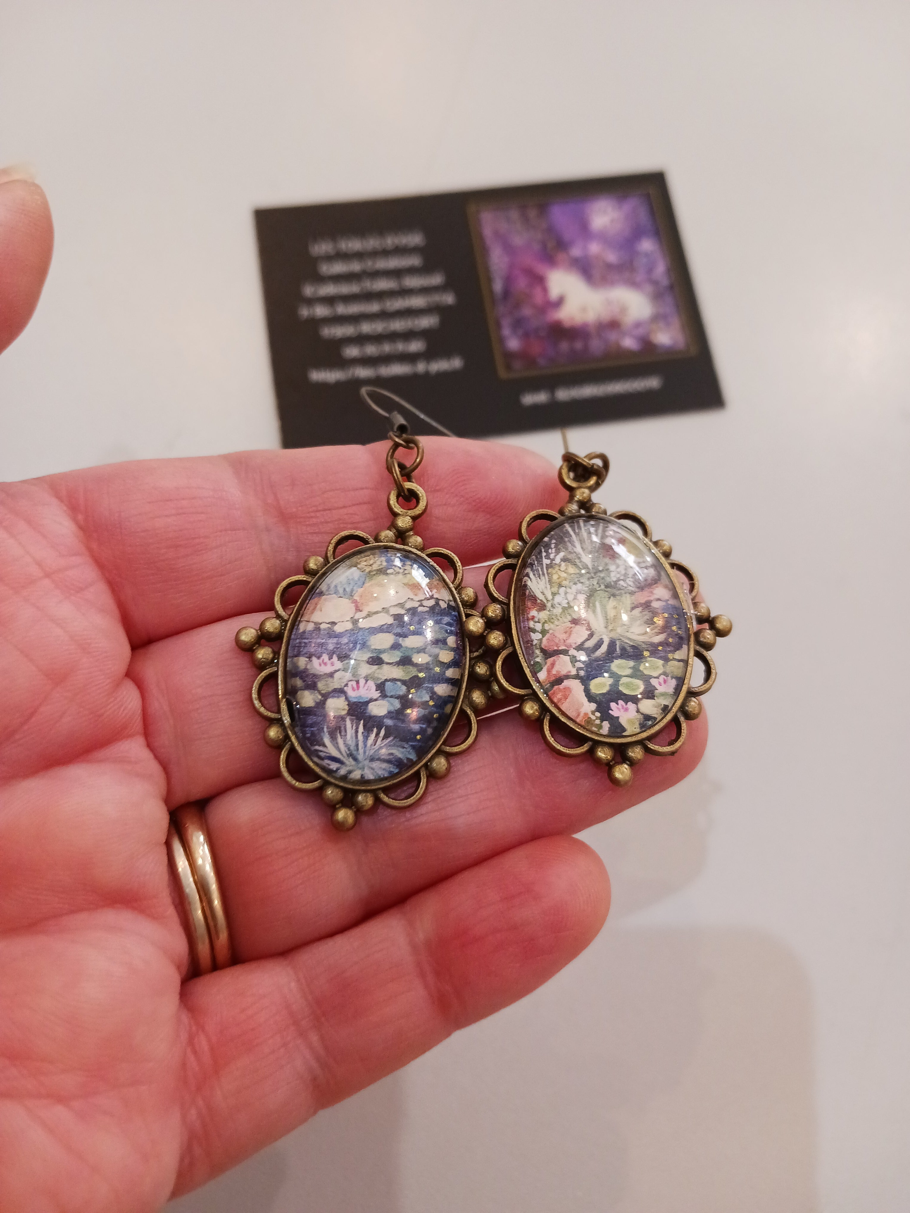faite main bijoux vert