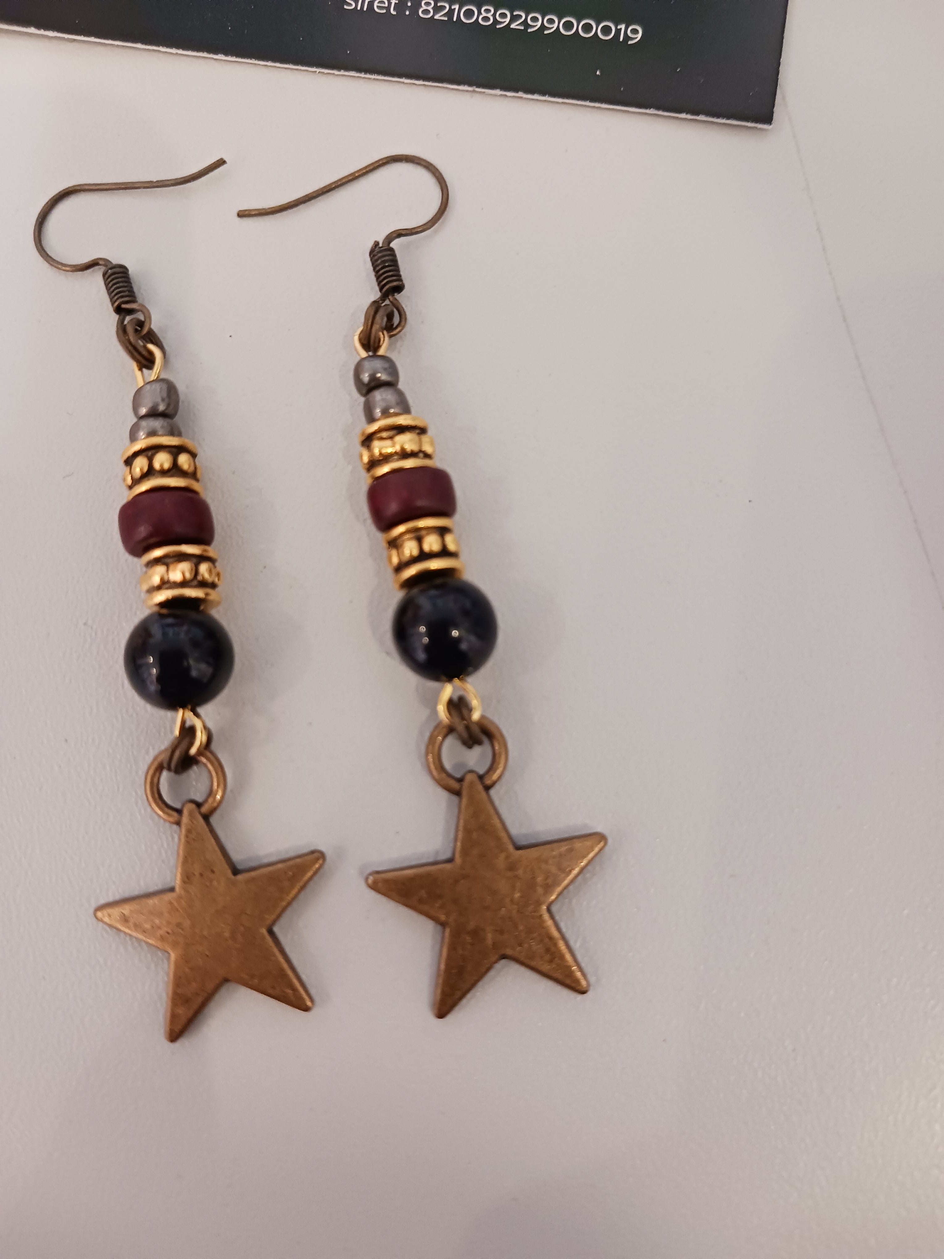 boucles pierres naturelles