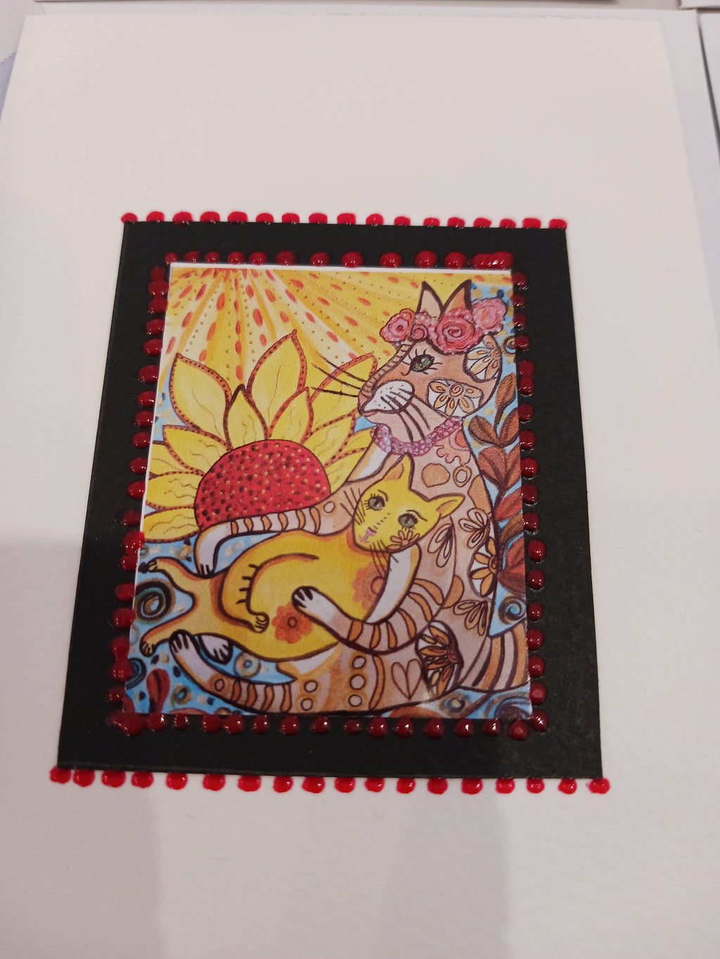 carte jaune rouge et marron