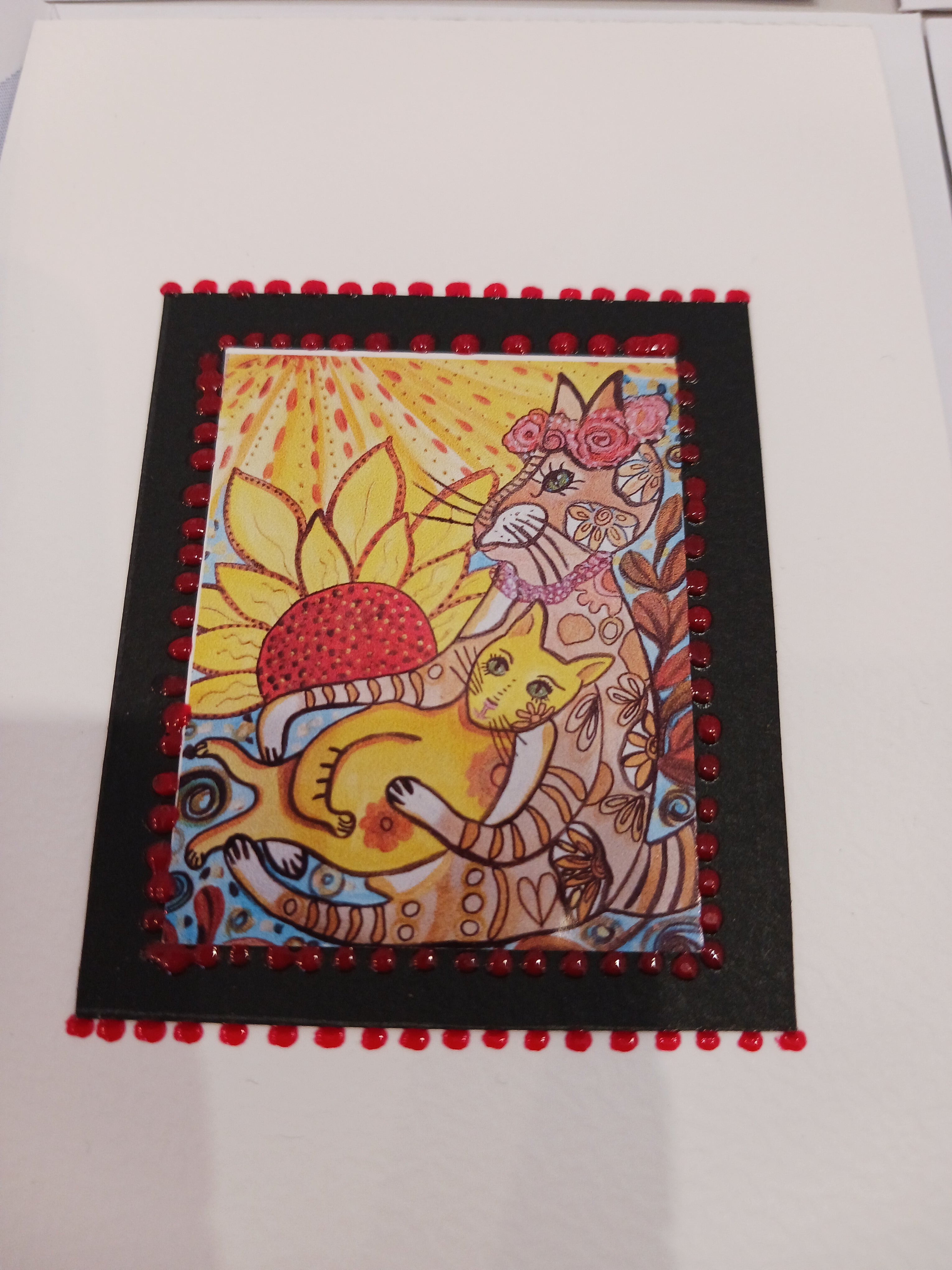 carte jaune rouge et marron