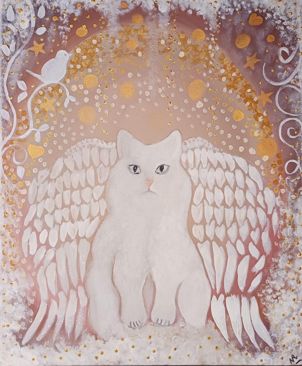 oiseau chat paradis ange