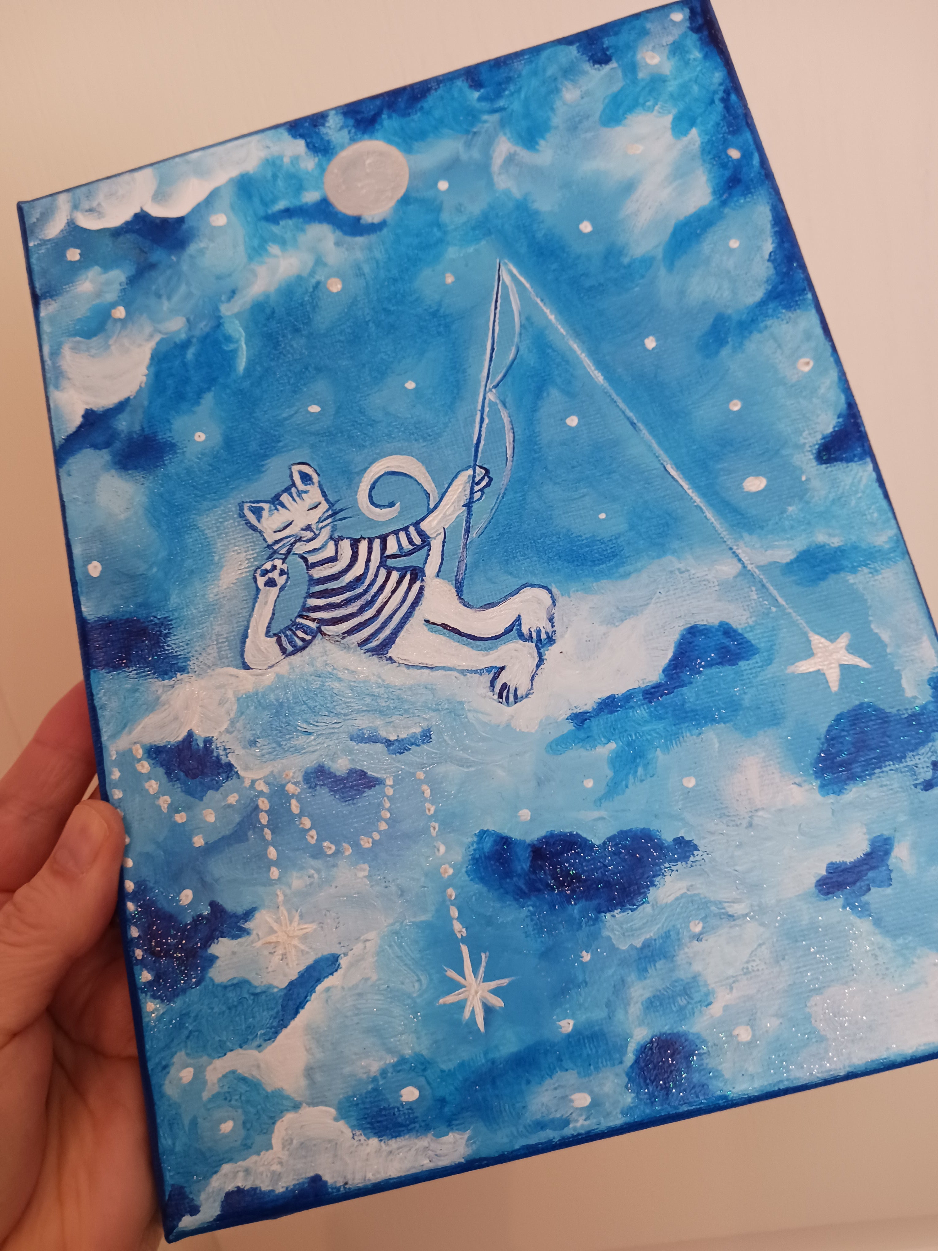 petit tableau déco chat