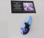 acrylique noire et bleu