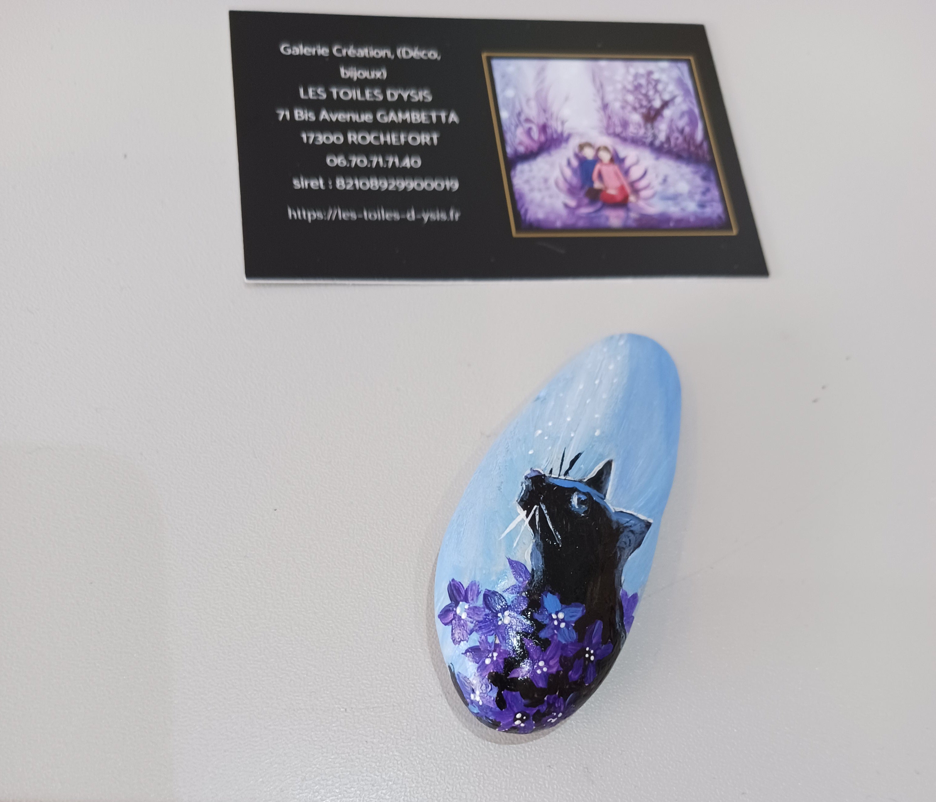 acrylique noire et bleu
