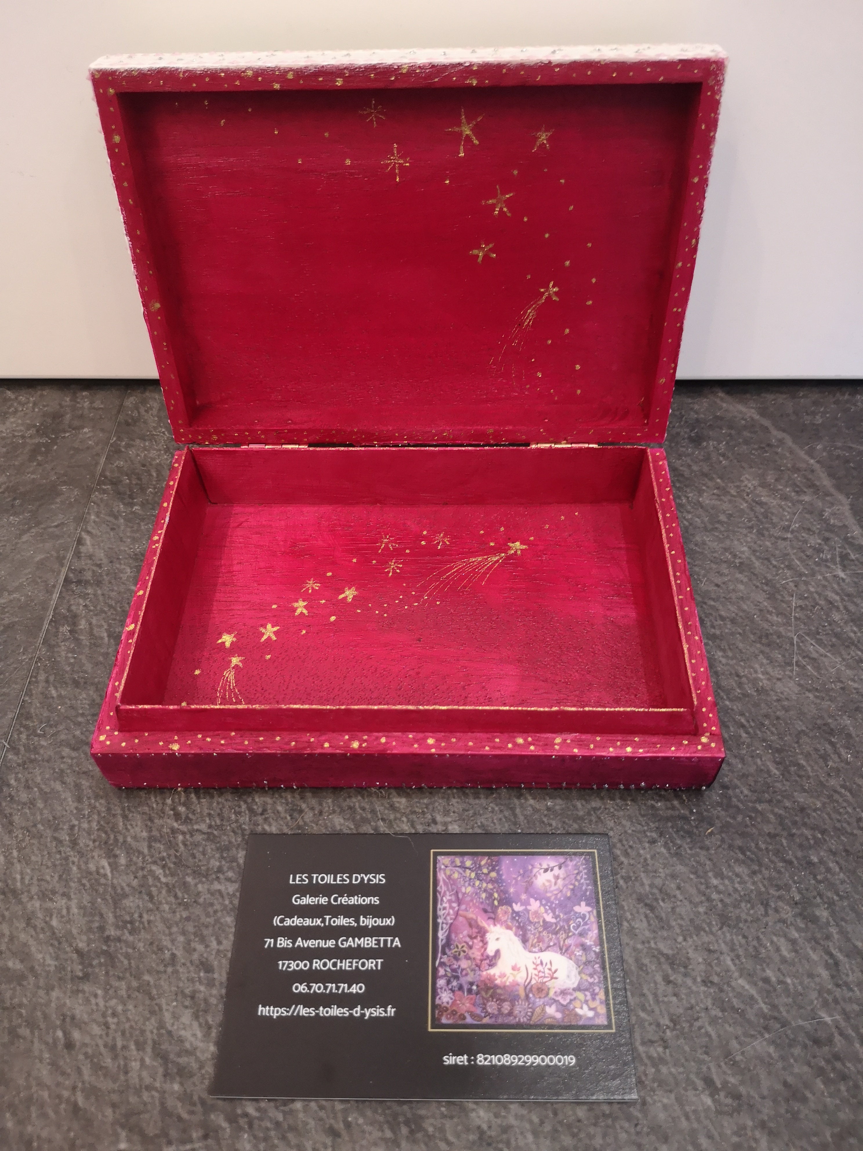 coffret peint