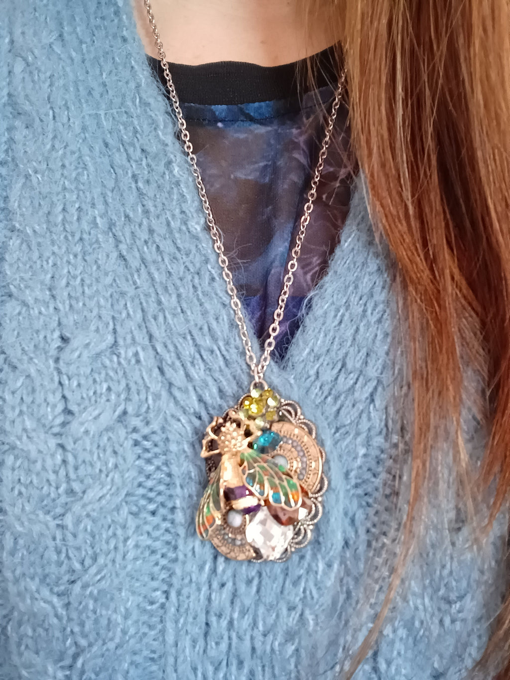 collier insecte fait main