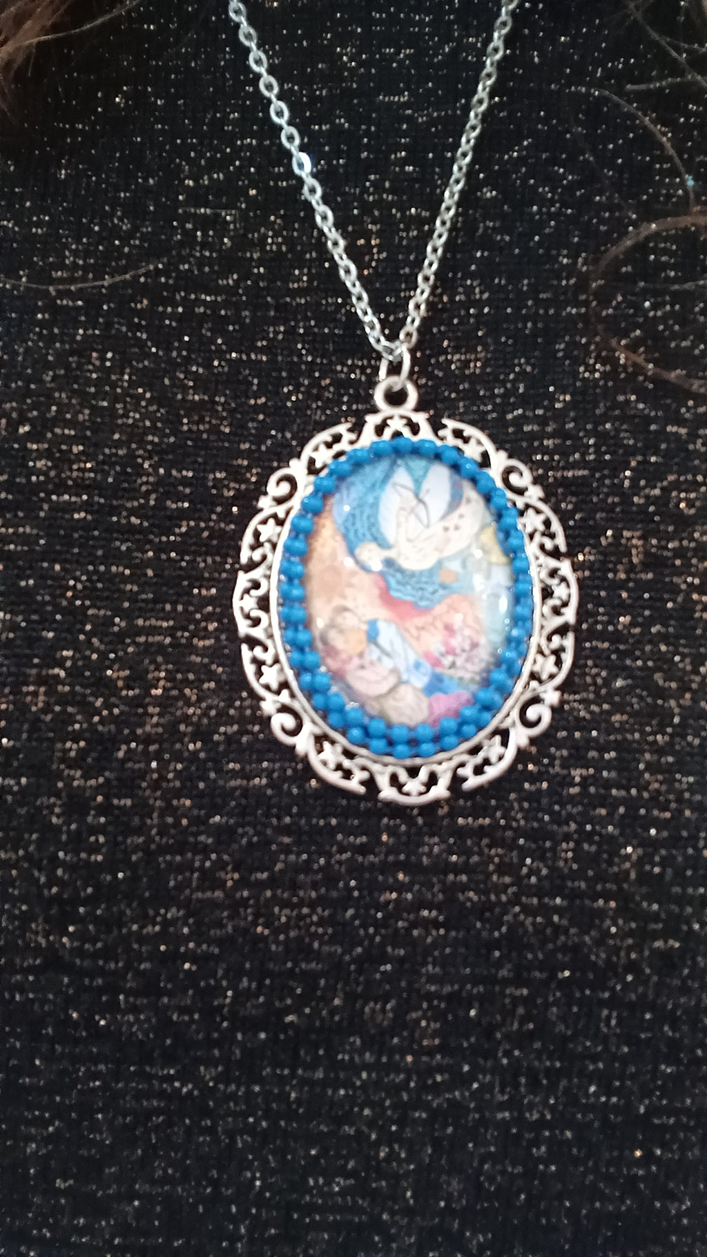 collier cupidon et amoureux