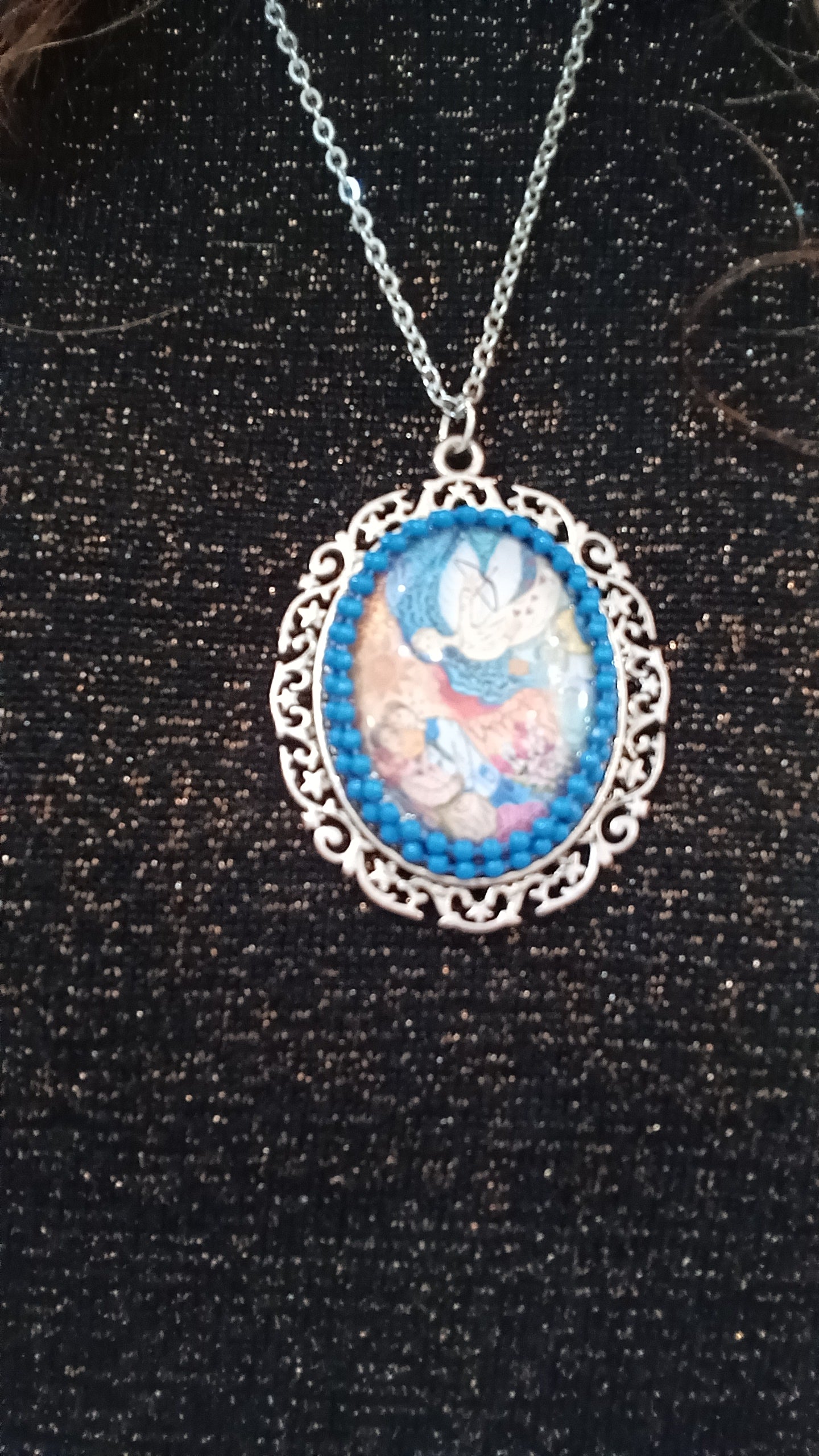 collier cupidon et amoureux