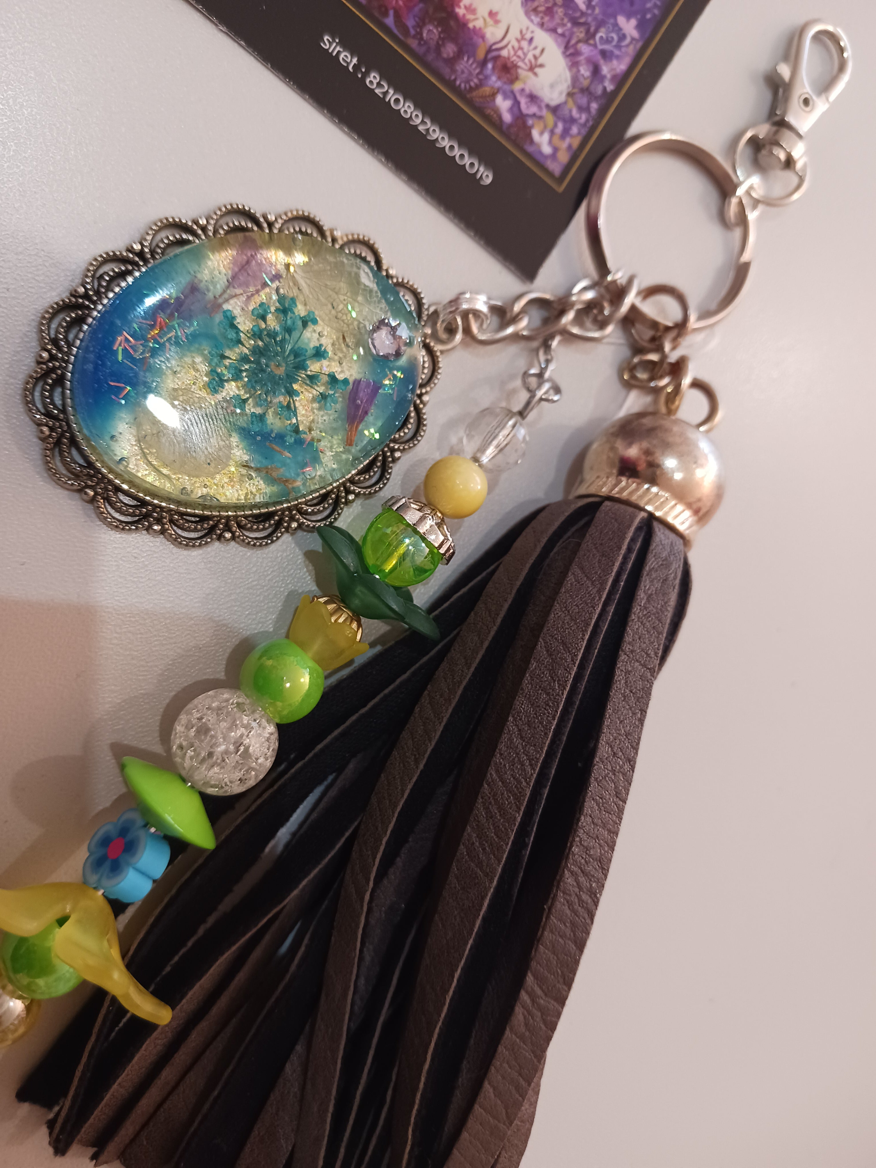 bijoux de sac avec pompon