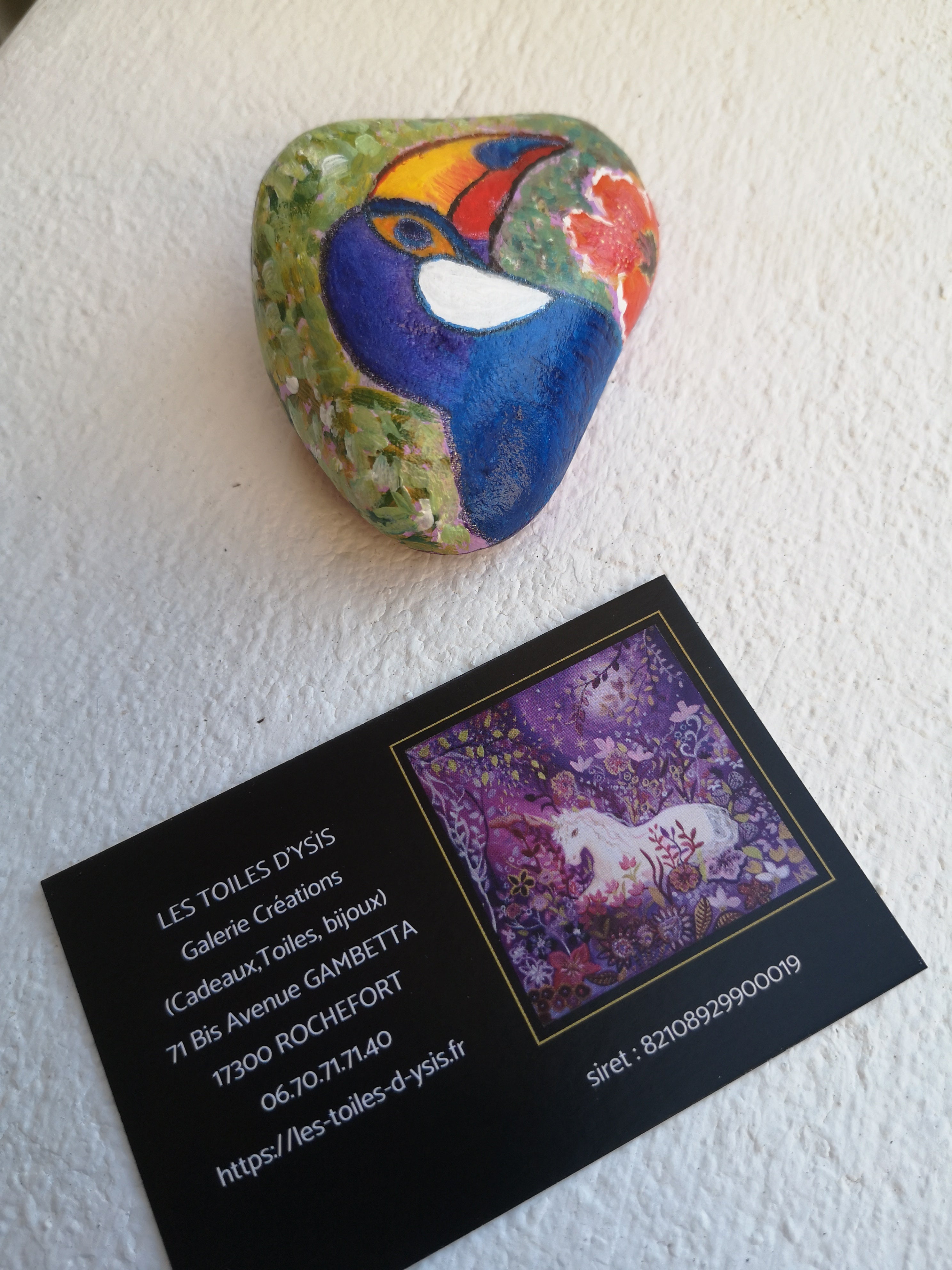 galet peinture acrylique