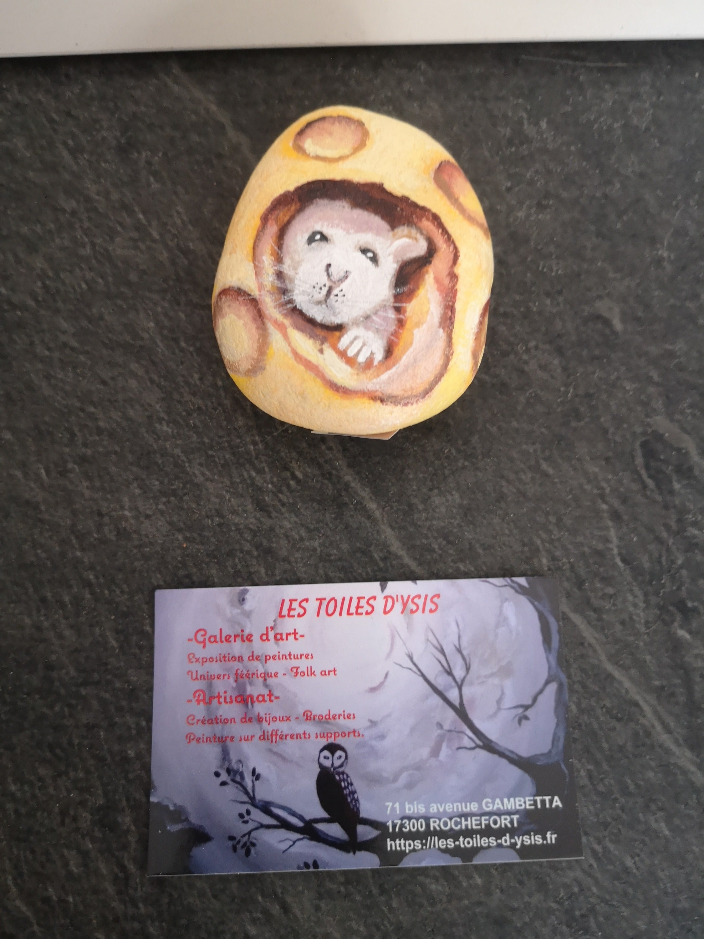 souris dans fromage en galet