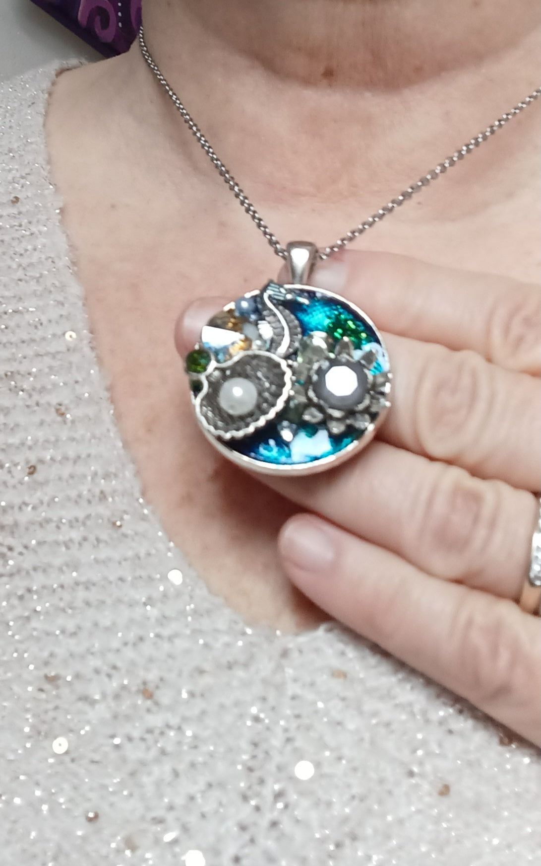 médaillon collier