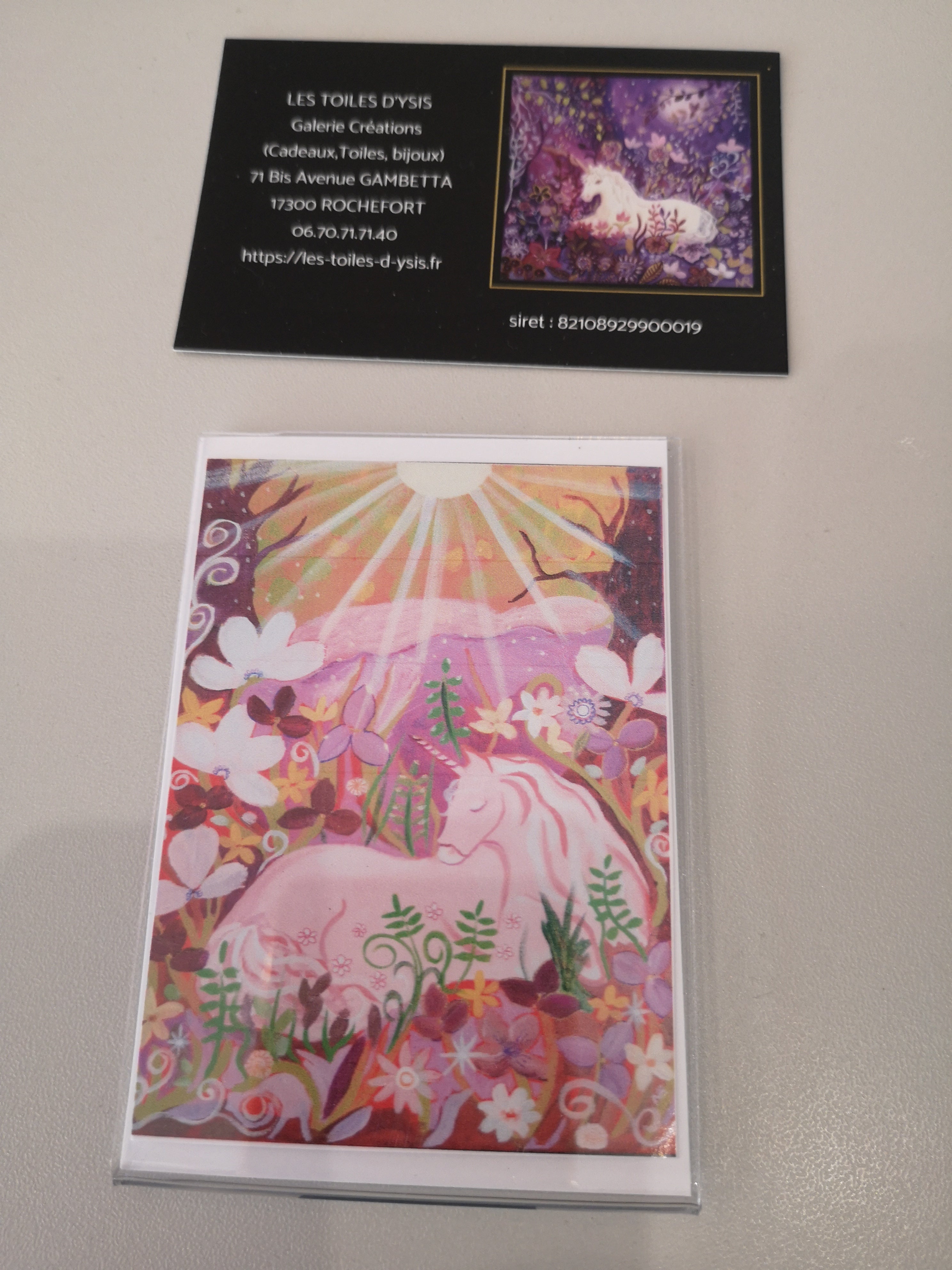 licorne rose
