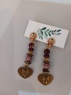 clips coeurs et perles naturelles