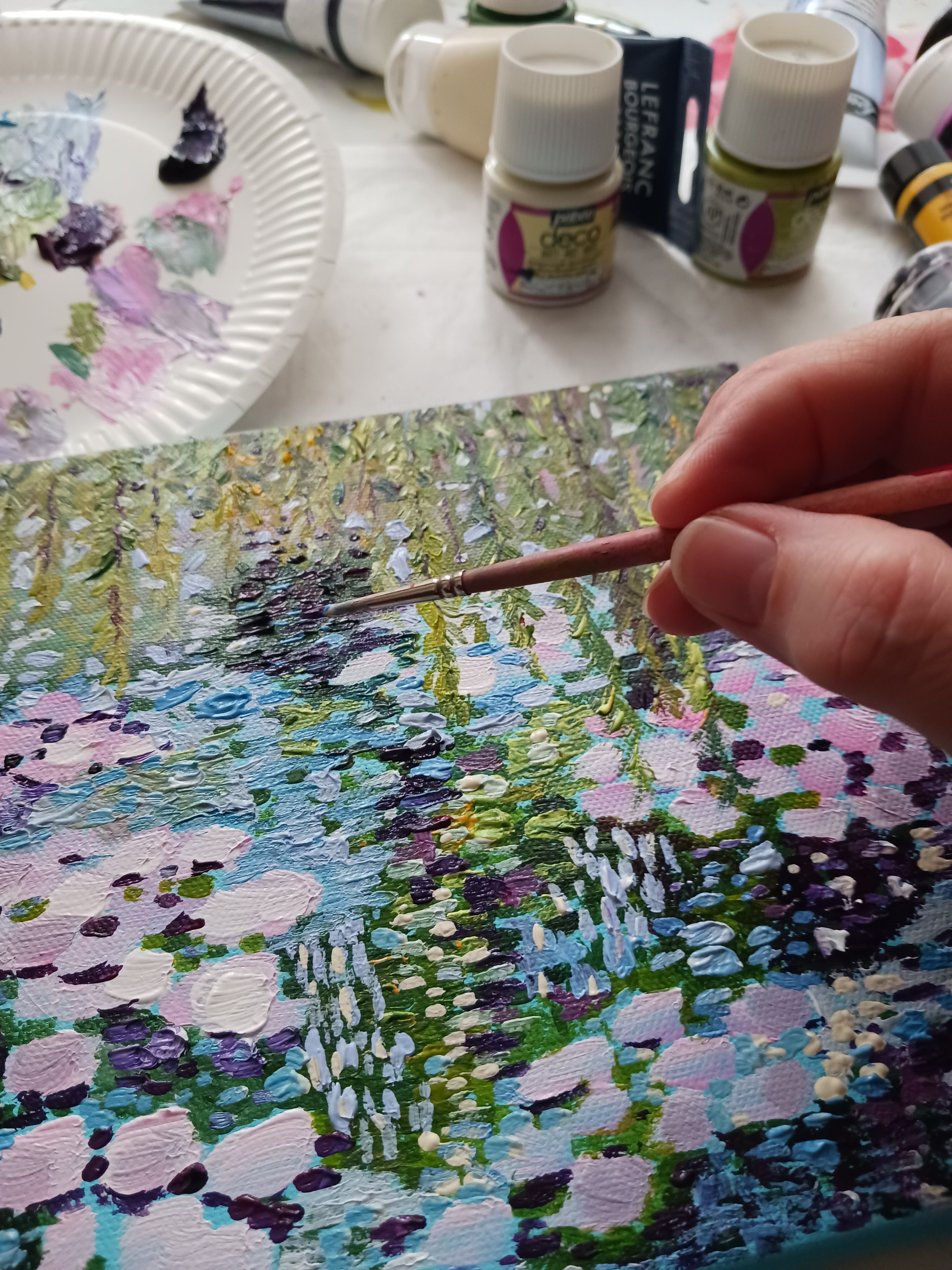 jardin dans l'eau