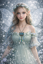Collier féérique papillon de fée, non soldé !