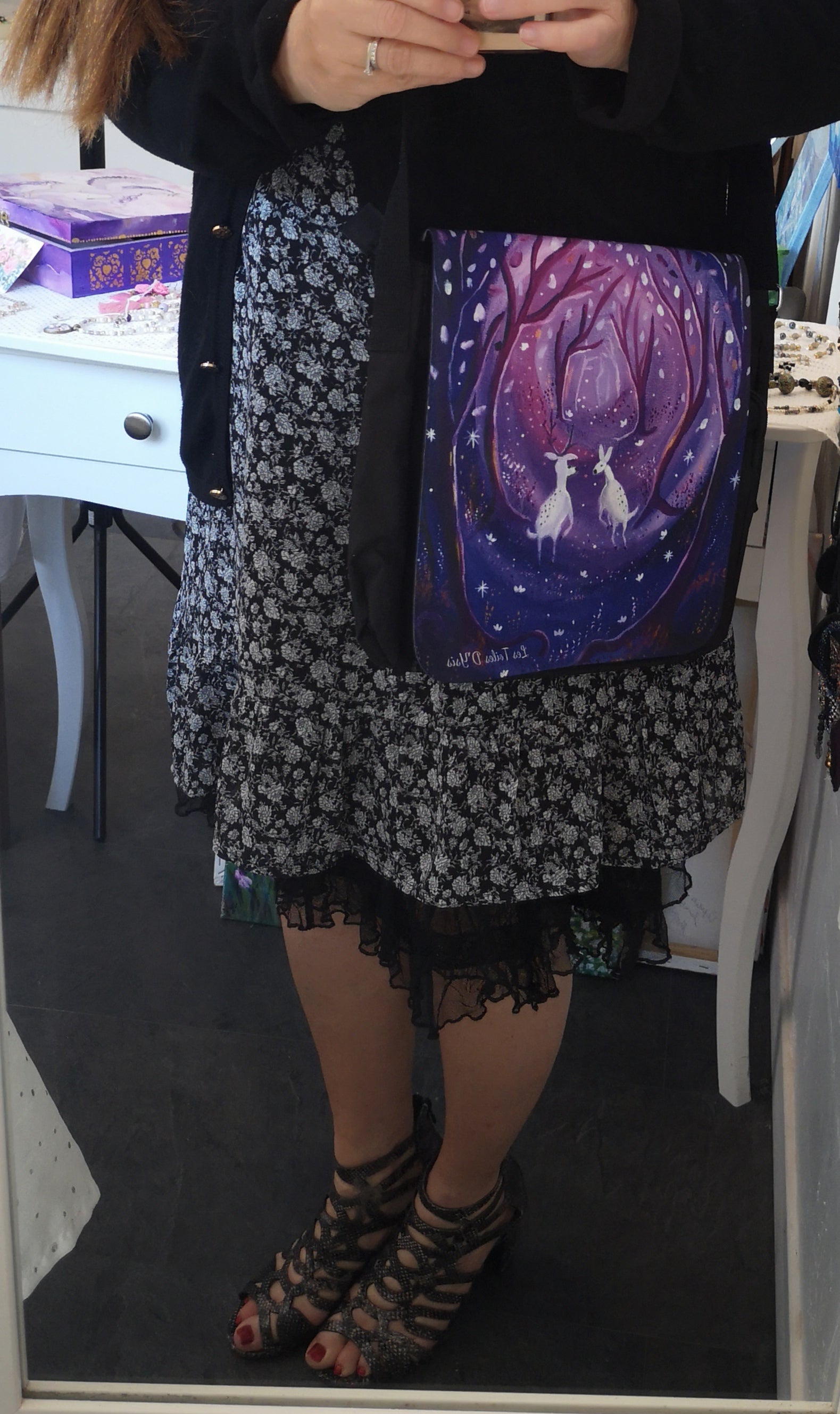 toile imprimée sur sac