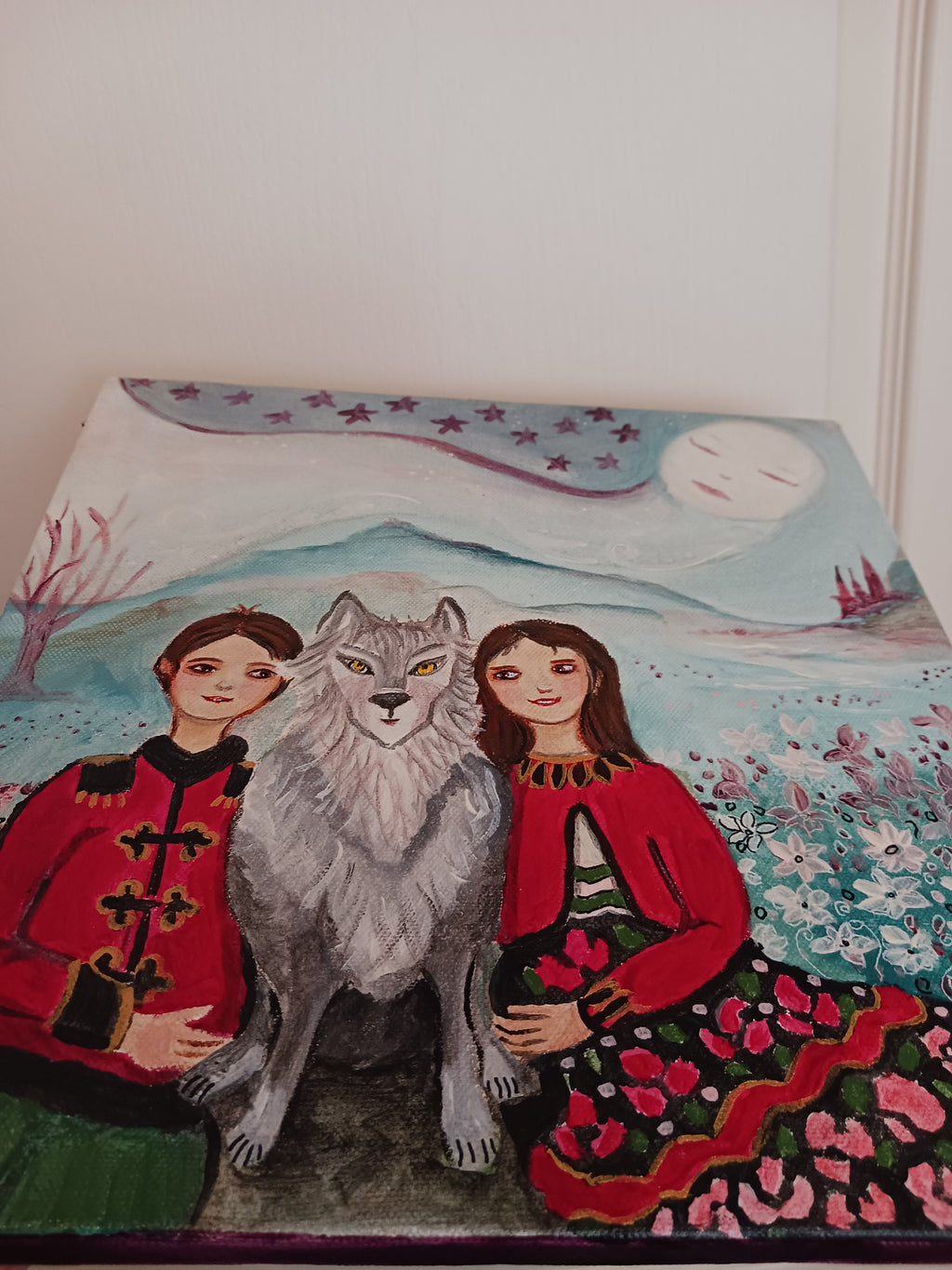 toile enfants loup