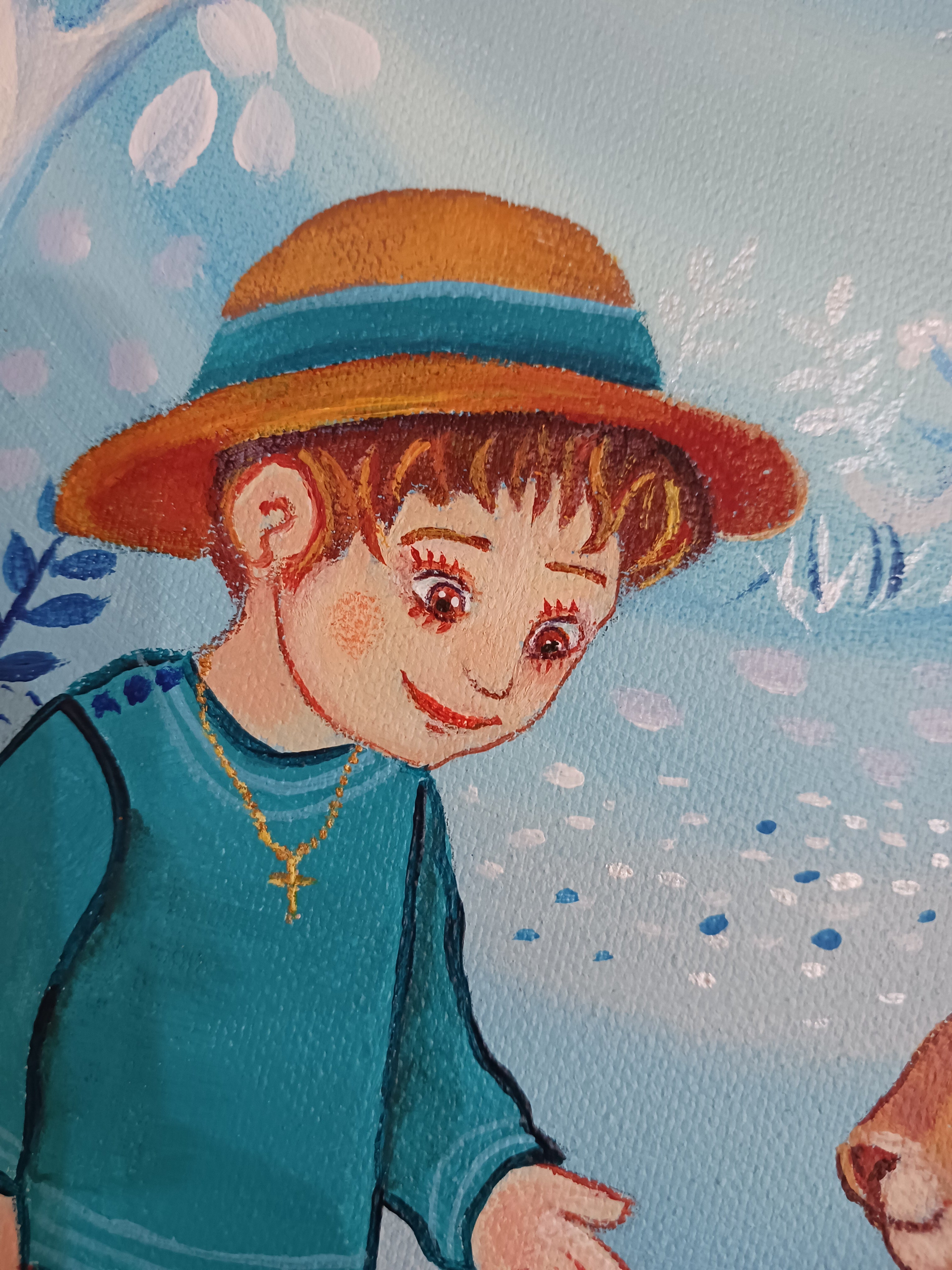 tableau naïf pour enfant