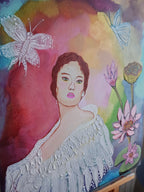 lotus fleurs tableau